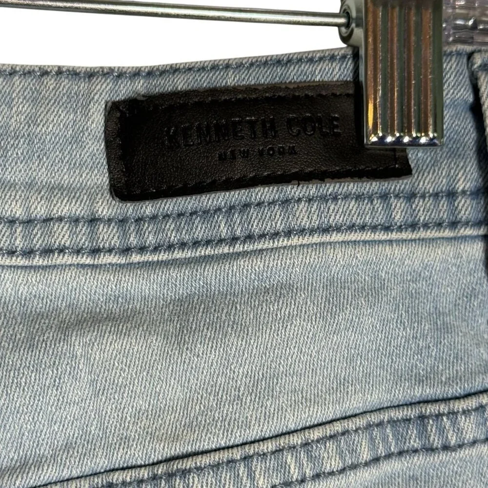 Kenneth Cole Mens Light Wash Denim Jeans Size 32 Straight Leg